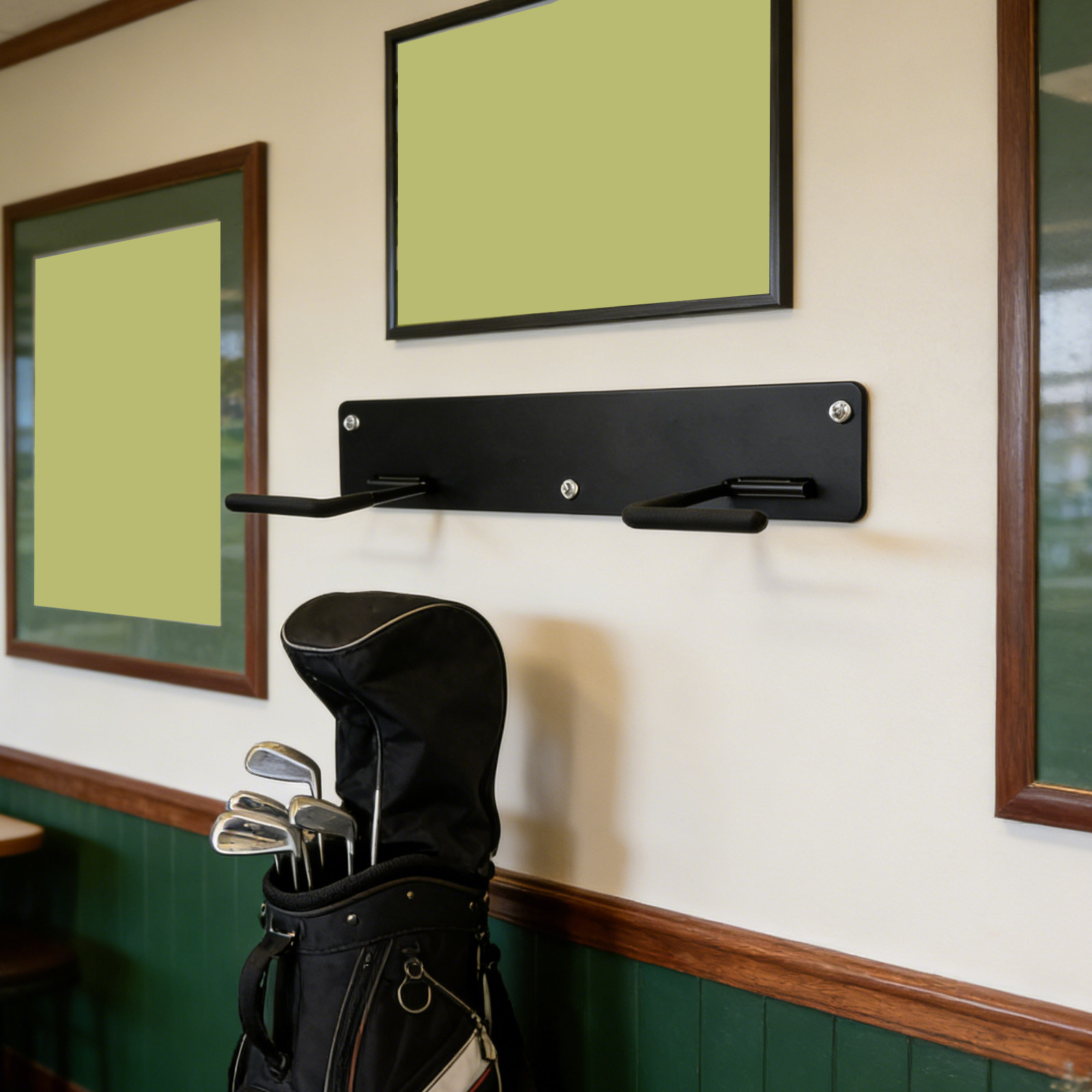 Golf Equipment Organizer For Garage - Duvara Monte Golf Çantası Rafı Garaj