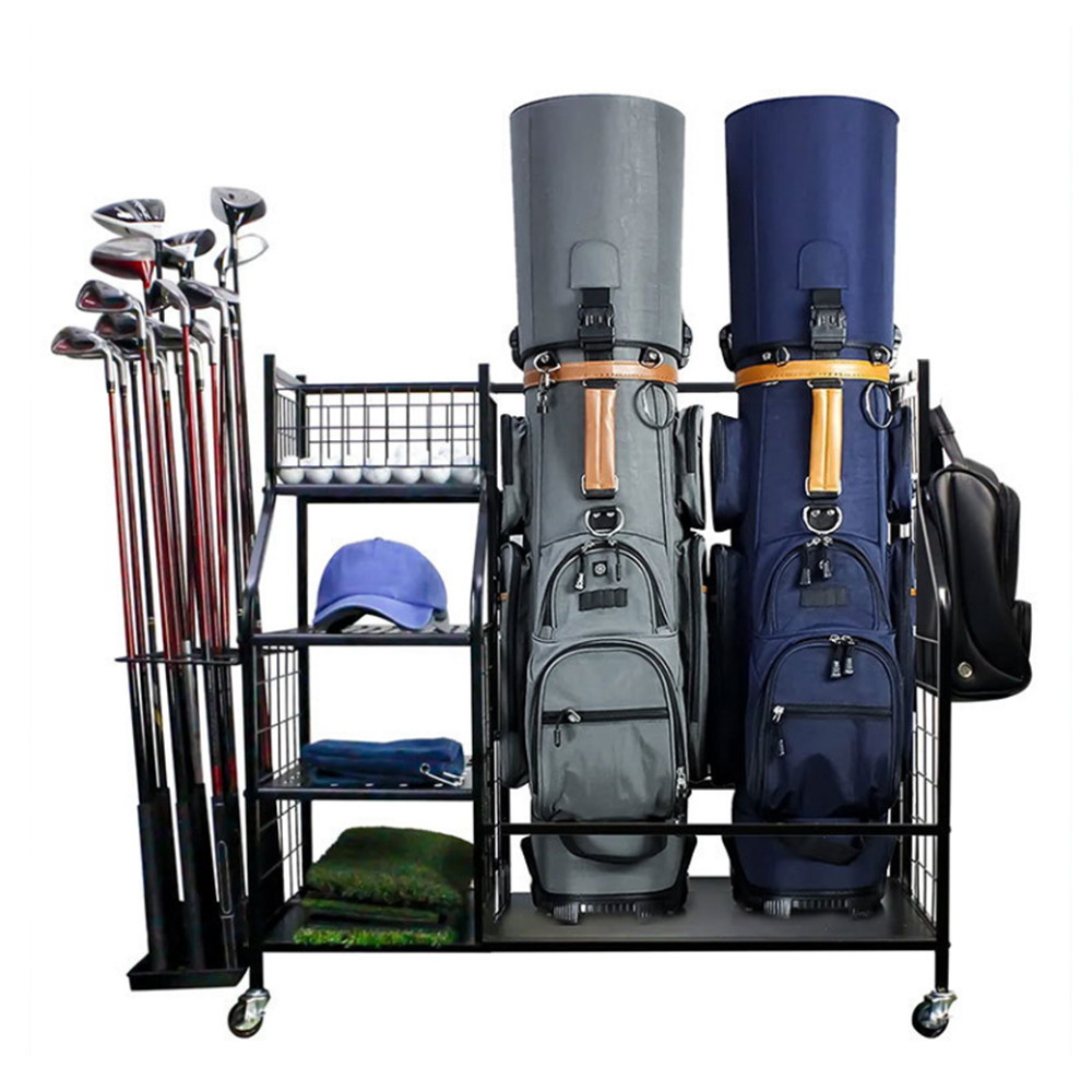 Golf Equipment Organizer For Garage - Golf Çantası Depolama Garaj Organizatör Rafı