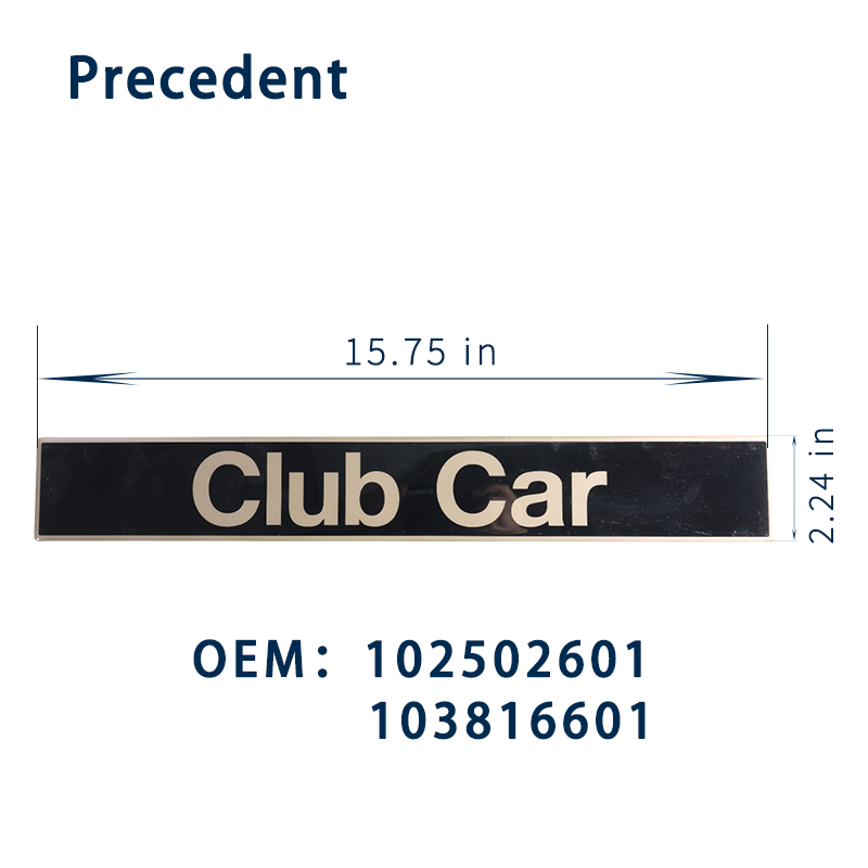 Club Car DS Precedent Ön Logo  - Golf Equipment Logo incelemesi ve fiyatı