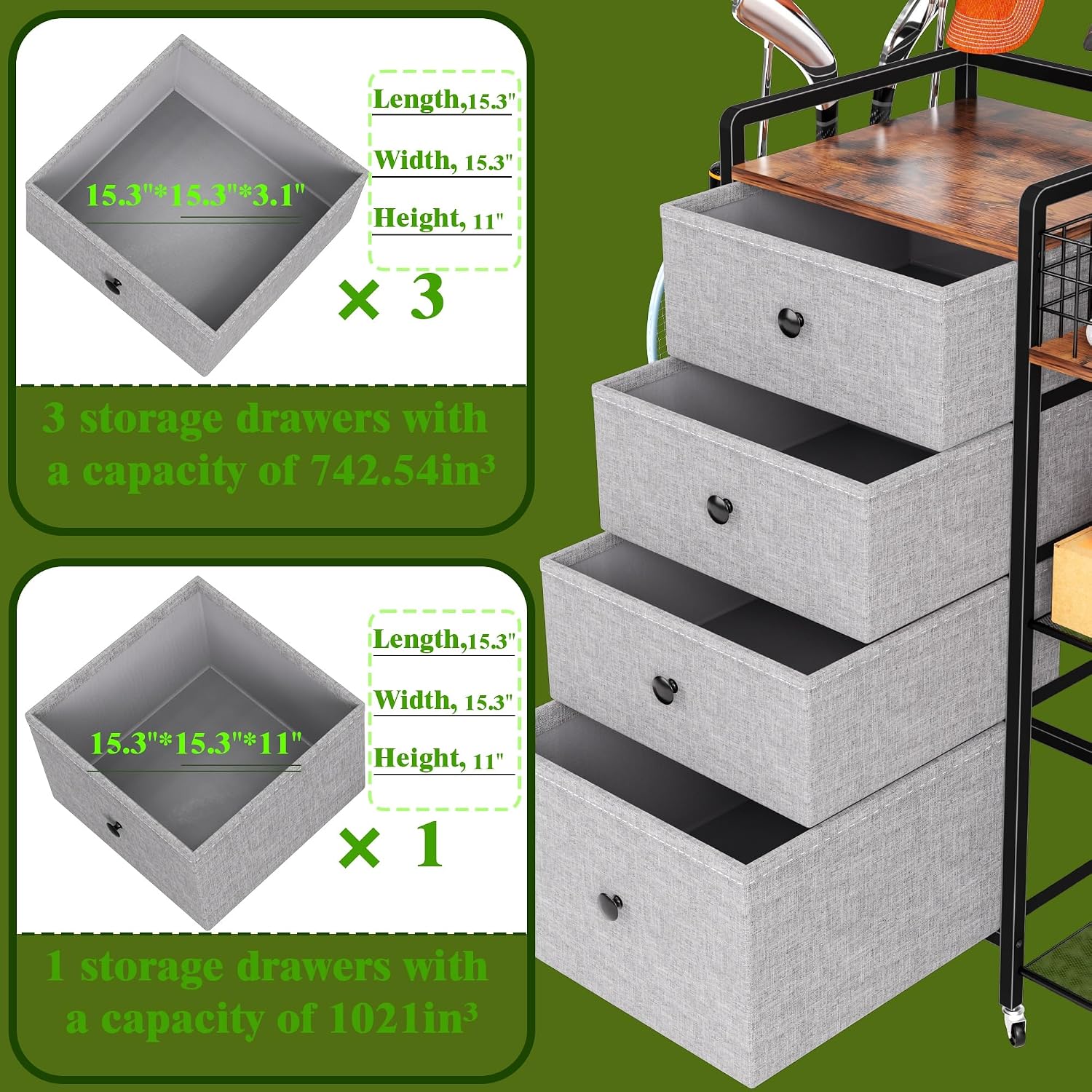 Garaj İçin Ekstra Büyük Golf Ç - Golf Equipment Organizer For Garage incelemesi ve fiyatı