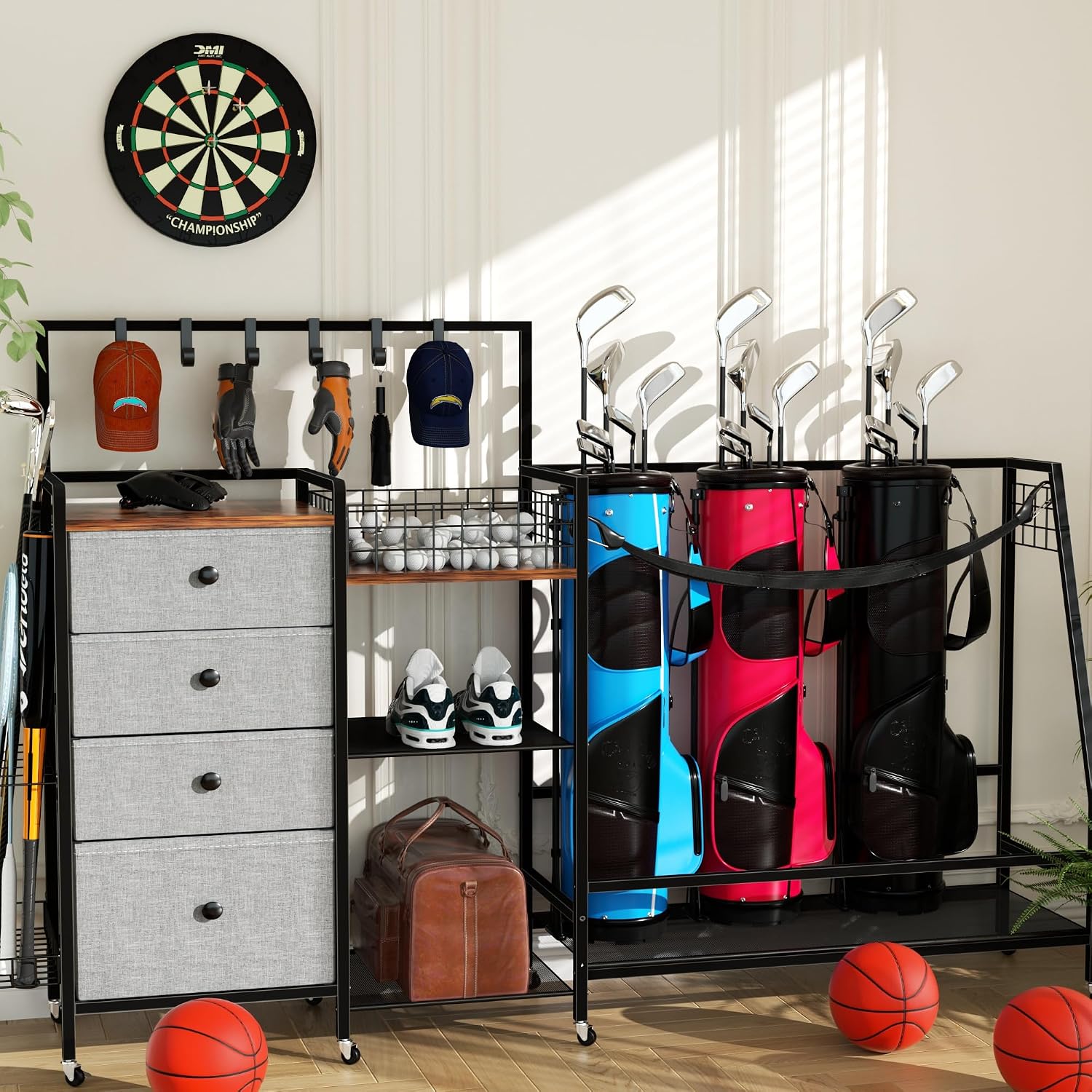 Garaj İçin Ekstra Büyük Golf Ç - Golf Equipment Organizer For Garage incelemesi ve fiyatı