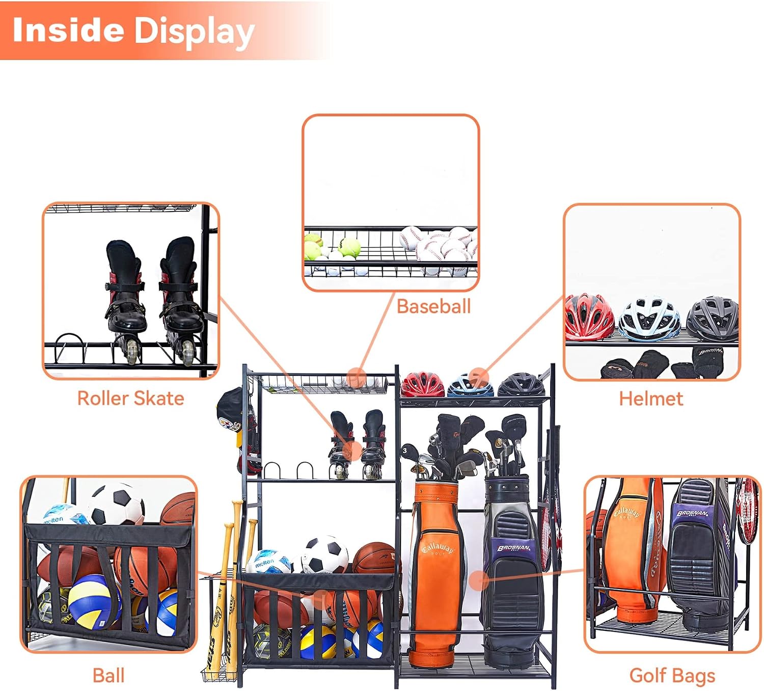 Garaj Spor Ekipmanları Depolam - Golf Equipment Organizer For Garage incelemesi ve fiyatı