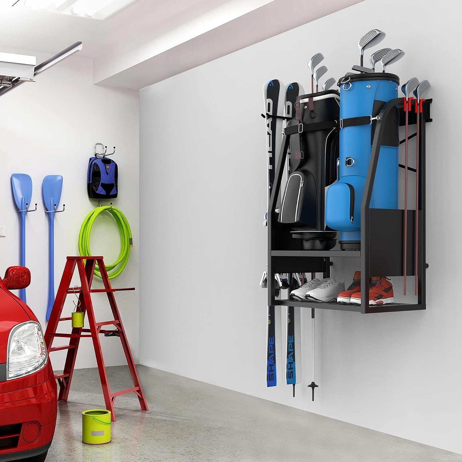 Duvara Monte Golf Çantası Düze - Golf Equipment Organizer For Garage incelemesi ve fiyatı