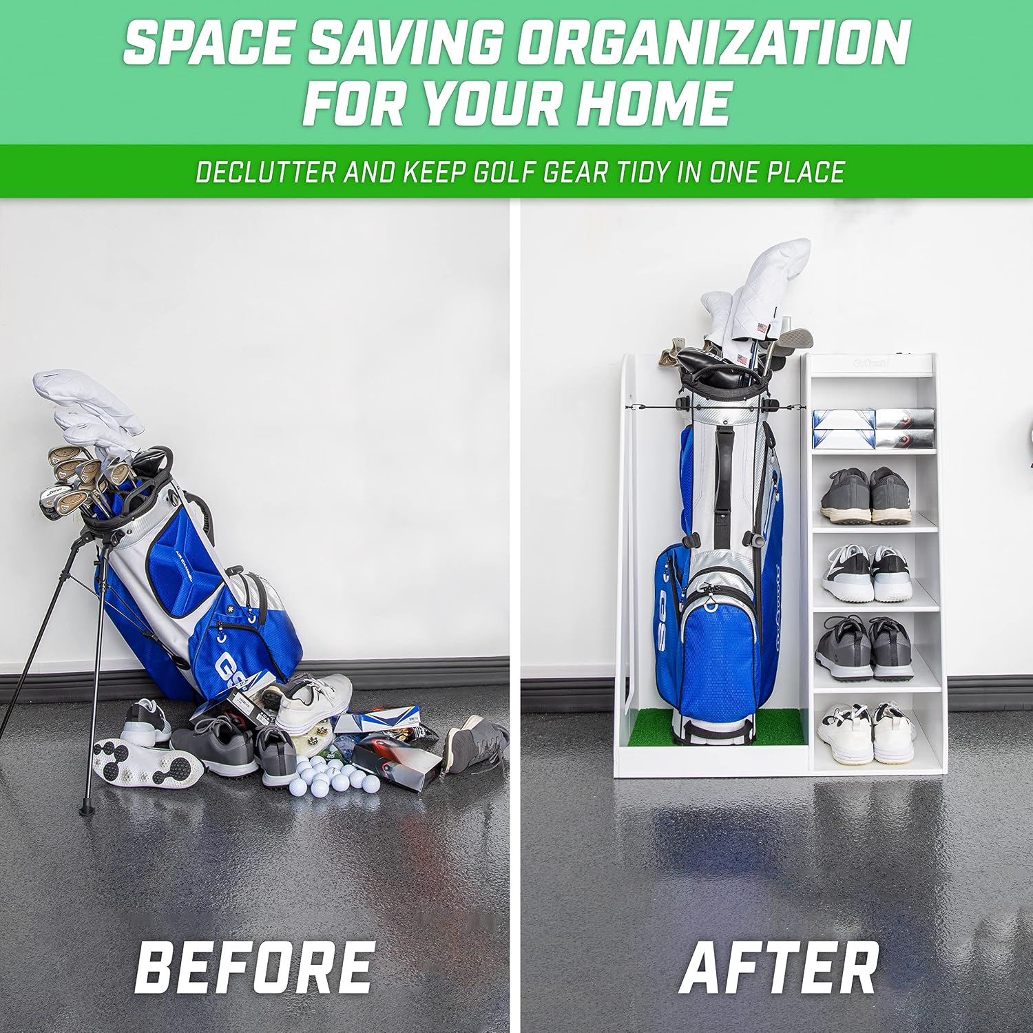Premium Ahşap Golf Çantası Sak - Golf Equipment Organizer For Garage incelemesi ve fiyatı