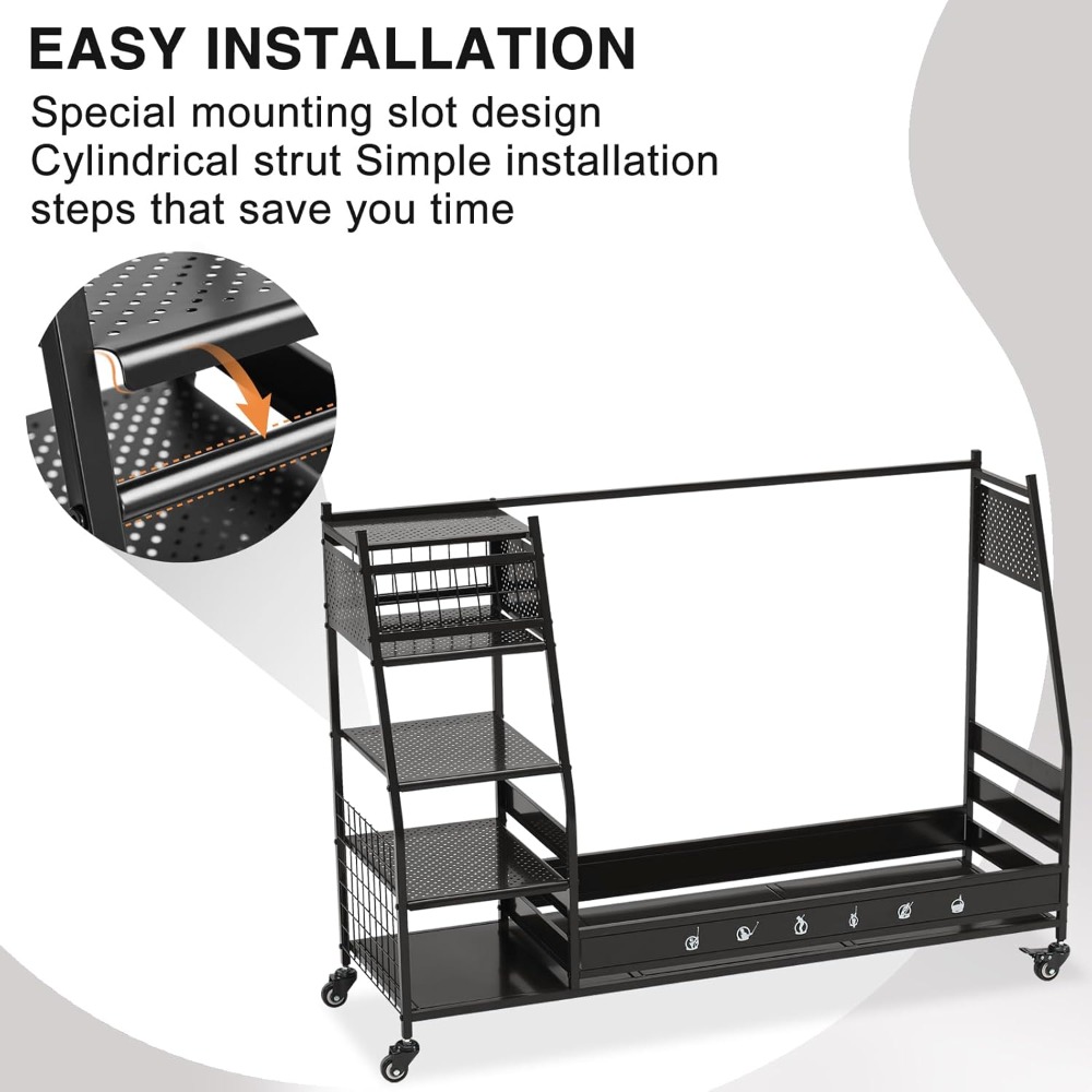Golf Çantası Saklama Rafı Stan - Golf Equipment Organizer For Garage incelemesi ve fiyatı
